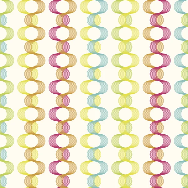 Coloridas líneas geométricas patrón de fondo sin costuras — Vector de stock