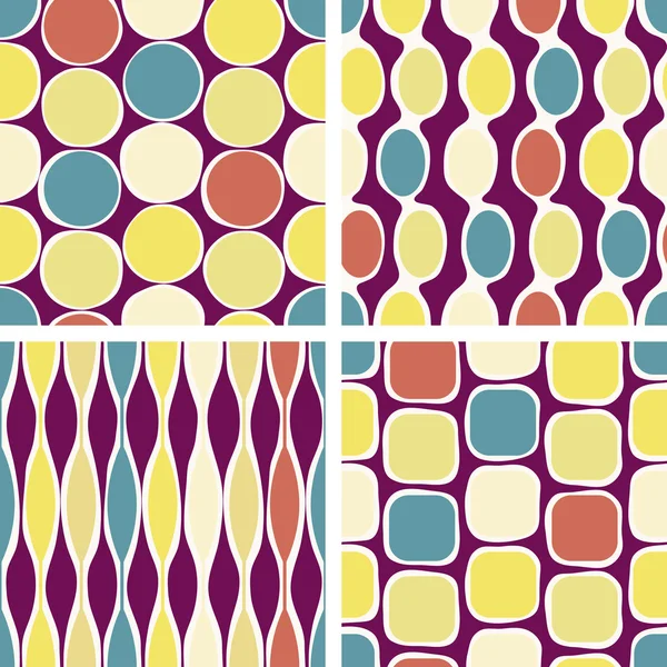 Seamless retro geometric pattern — Stock Vector