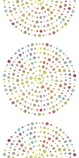 Coloré floral vertical motif sans couture sur fond blanc — Image vectorielle