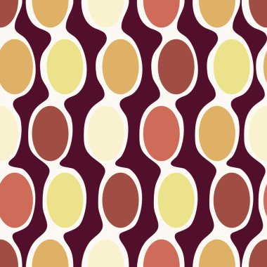 Dikişsiz retro geometrik desen