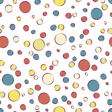 Dikişsiz retro geometrik desen