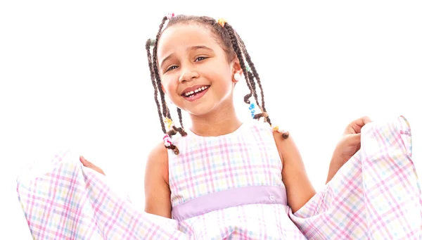 Portrait of a happy little girl — Stock Photo, Image