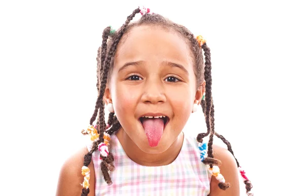 Retrato de una niña feliz —  Fotos de Stock