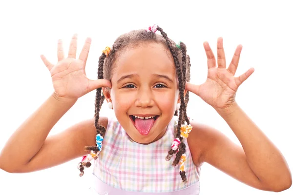 Retrato de uma menina feliz — Fotografia de Stock