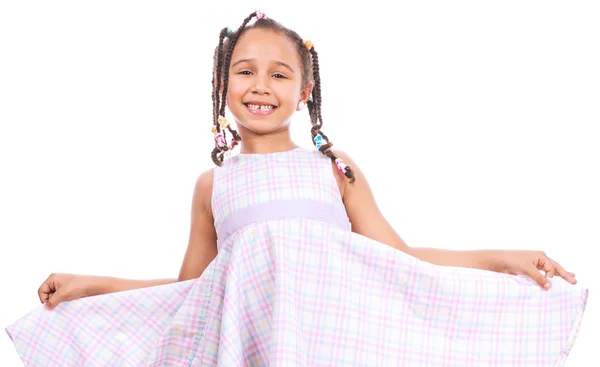 Retrato de uma menina feliz — Fotografia de Stock