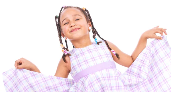 Portrait of a happy little girl — Stock Photo, Image