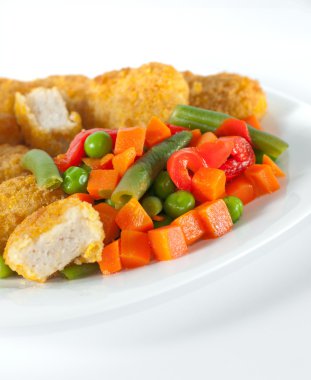 Nuggets salatası ile