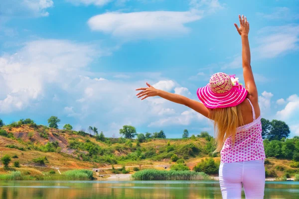 Mujer rubia — Foto de Stock