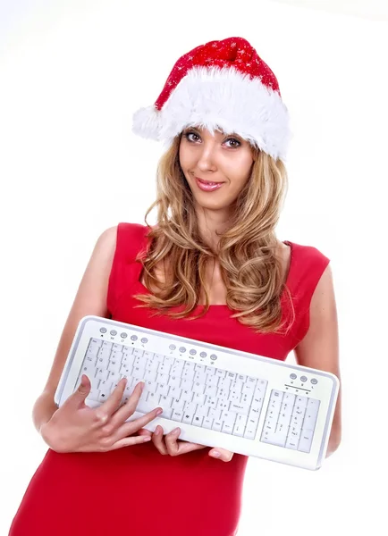 Santa ragazza — Foto Stock