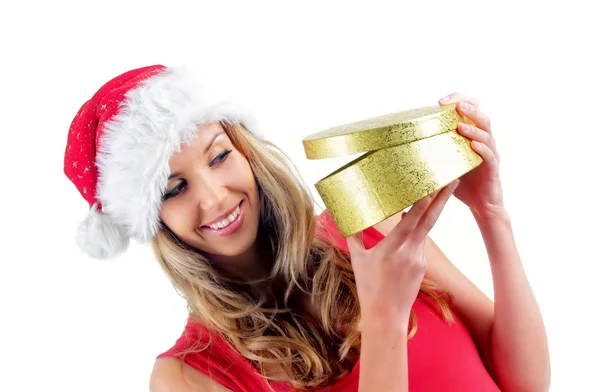 Santa ragazza — Foto Stock