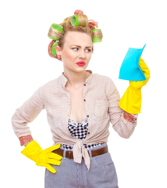 Cleaning lady — Stock Photo, Image