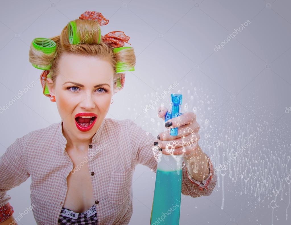 Cleaning lady — Stock Photo © alen44 15874641