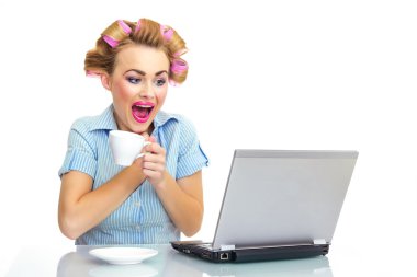 Funny woman clipart
