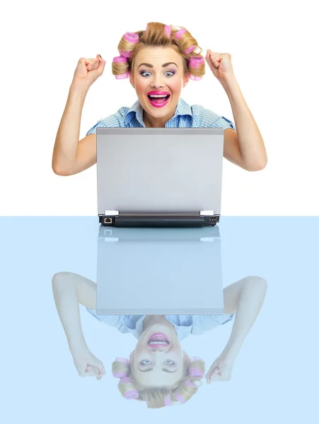 Funny businesswoman — Stock Photo, Image