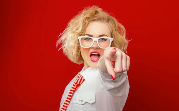 Expressive woman — Stock Photo, Image