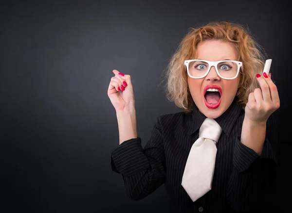 Expressive woman — Stock Photo, Image