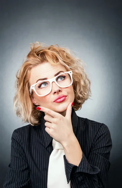 Bedrückende Frau — Stockfoto