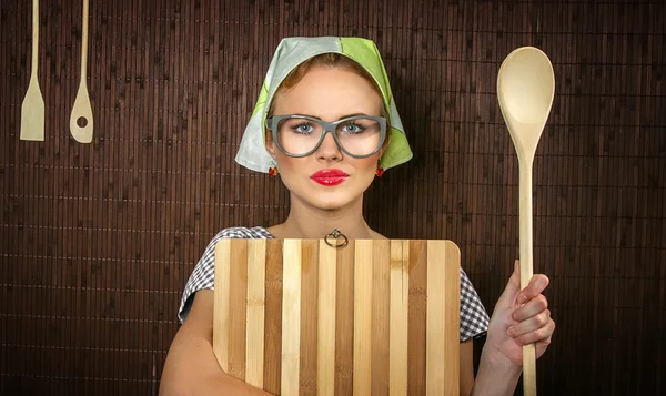 Vrouw cook — Stockfoto