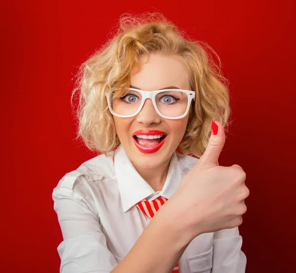 Expressive woman — Stock Photo, Image