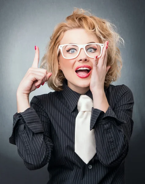 Expressive woman — Stock Photo, Image