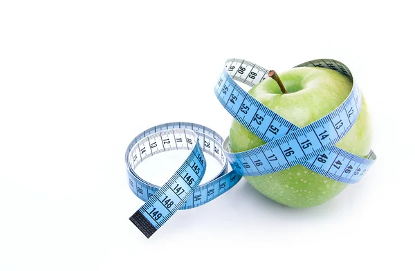 节食概念绿色苹果 — 图库照片