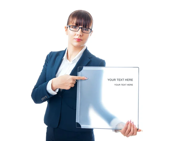 Woman in a business — Stock Photo, Image