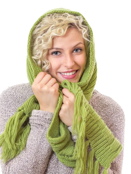 Woman wearing winter clothing — Stock Photo, Image