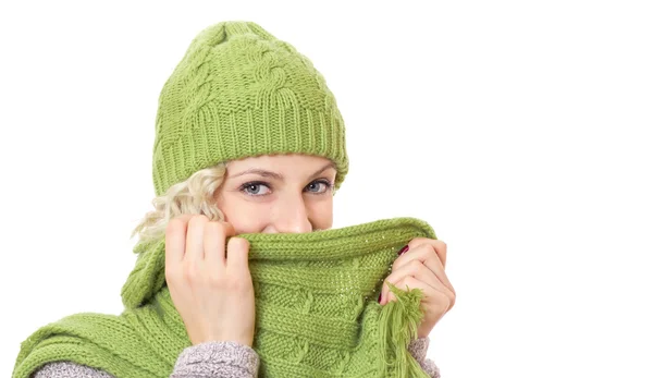 Mujer con ropa de invierno — Foto de Stock