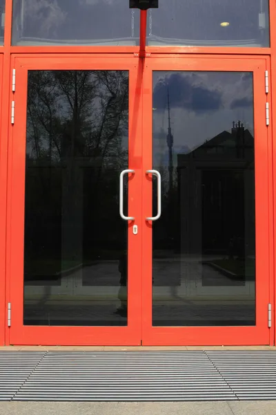 Door glass. Royalty Free Stock Images