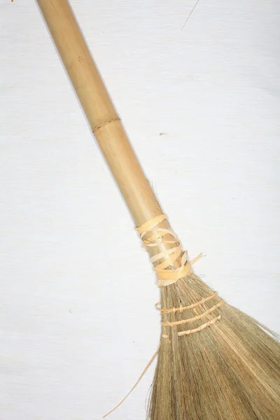 bambu yapılmış süpürge.