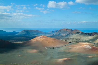 volkanik manzara lanzarote Adası, İspanya.