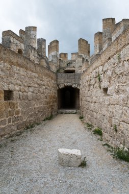 Interior from Penafiel Castle, Valladolid Spain