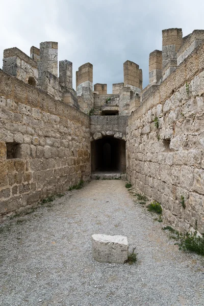 Innenraum von der Burg Penafiel, Valladolid Spanien — Stockfoto