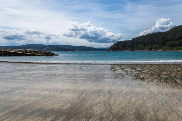 Sahil peyzaj kıyıdan Galiçya, İspanya