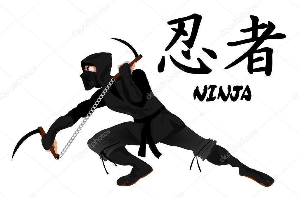Ninja attacking with Kamas.