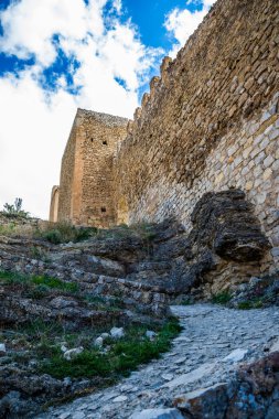 Albarracin's duvar, teruel, İspanya.