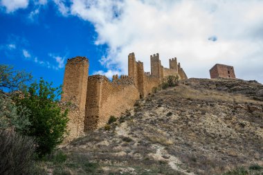 Albarracin's duvar, teruel, İspanya.