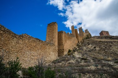 Albarracin's duvar, teruel, İspanya.