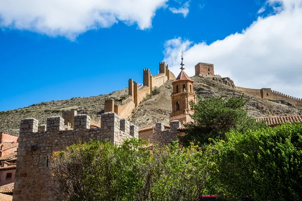 Ściana Albarracín, teruel, Hiszpania. — Stock Fotó