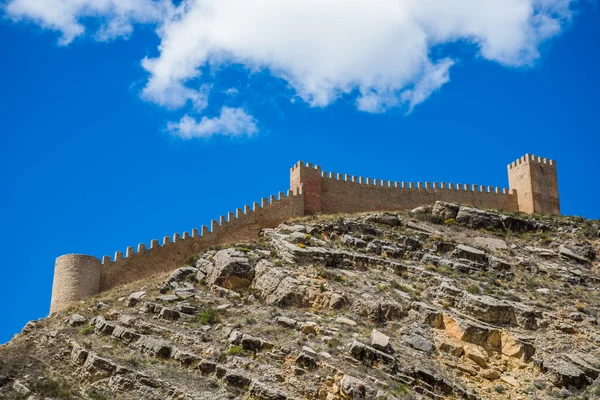 Albarracin's duvar, teruel, İspanya.