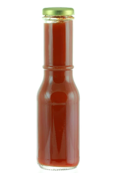 En flaska tomatsås (Ketchup) — Stockfoto