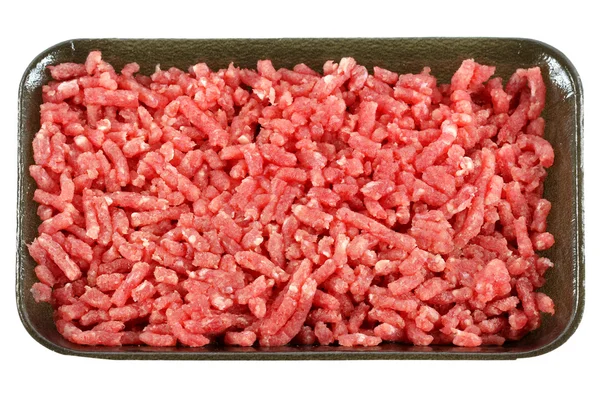 Frozen Ground lean beef, Raw minced meat — Stock Photo, Image