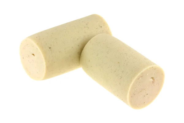 A huge White seasoned pork sausage — Stock Photo, Image