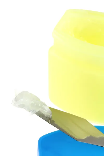Un barattolo di gelatina di petrolio — Foto Stock