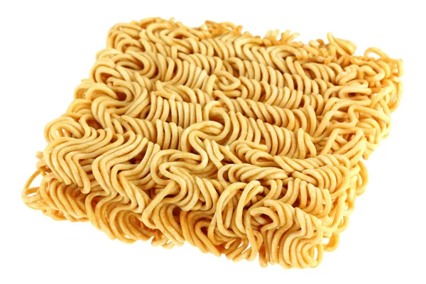 Un bloque de fideos instantáneos secos —  Fotos de Stock