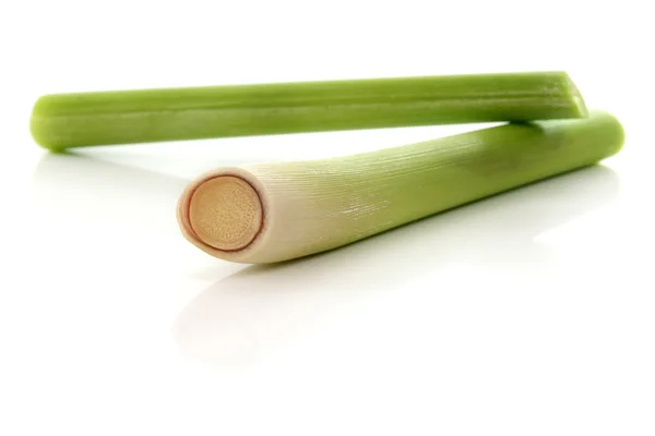 Asian Herb: Lemon grass cut in half — Stock Photo, Image