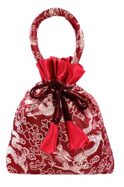 Çince ejderha ile şanslı kese