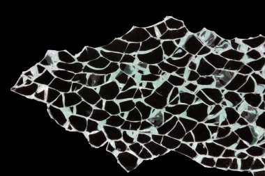 Close-up of Broken Glass (Shattered Tempered glass) clipart