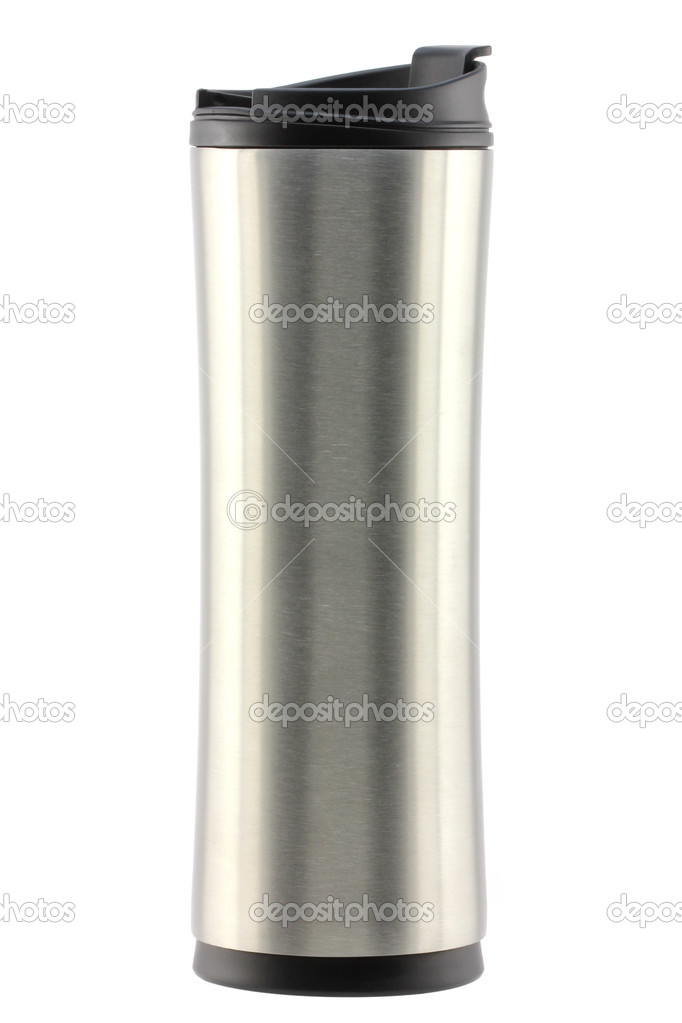 A stainless steel coffee tumbler (Thermo bottle)