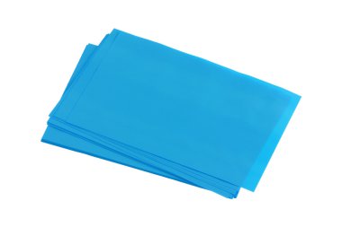 Blue Oil absorbing (blotting) sheets clipart